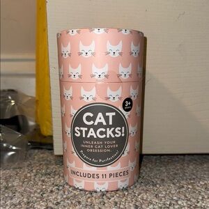 NWT Pink Cat Stacks Toy Set